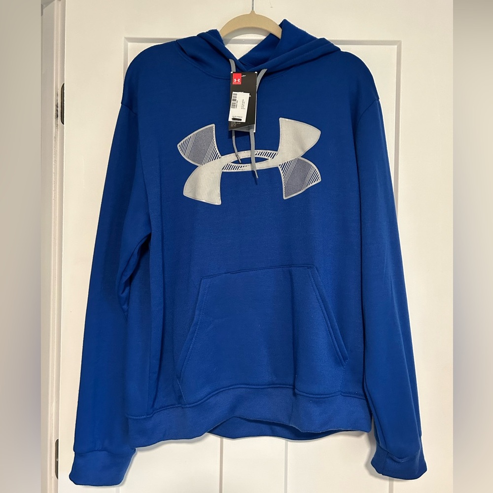 Under Armour Armour Fleece Pullover Hoodie Big Logo Graphic